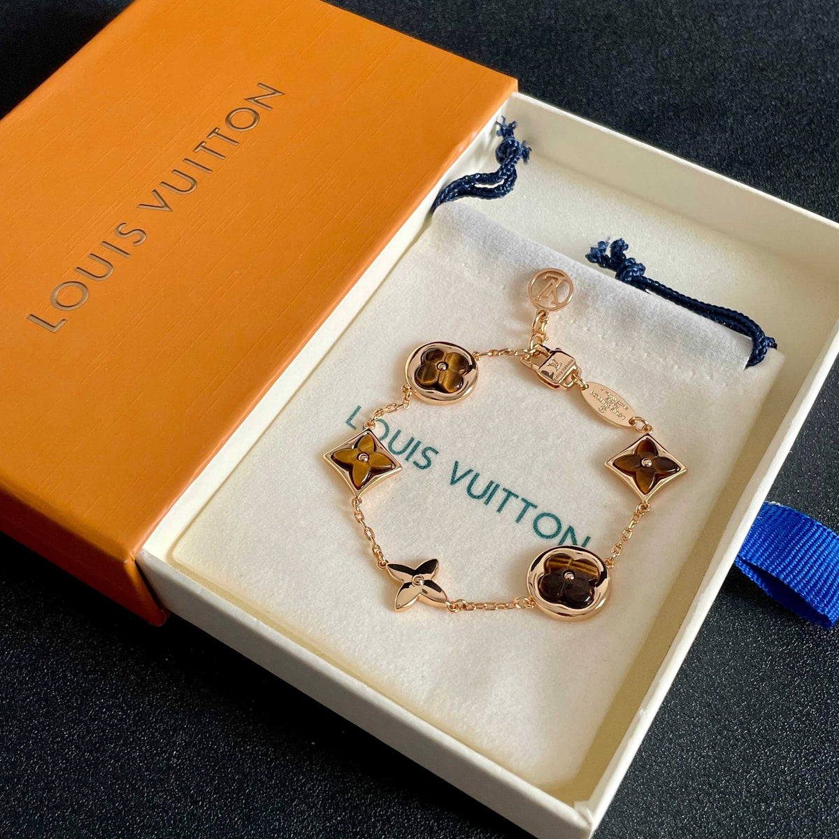 Geometric Emblem Bracelet in Gold-Tone – Design 029 front product view
