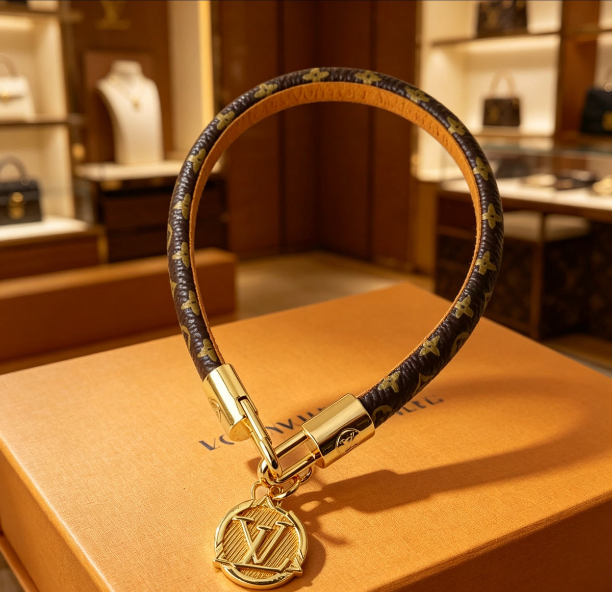 Lock Bracelet in Polished Metal-Tone main product view
