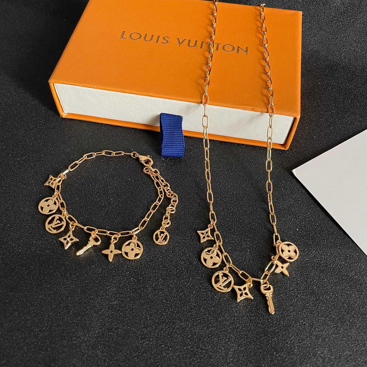 Geometric Emblem Bracelet in Polished Metal-Tone – Design 002 styled product view