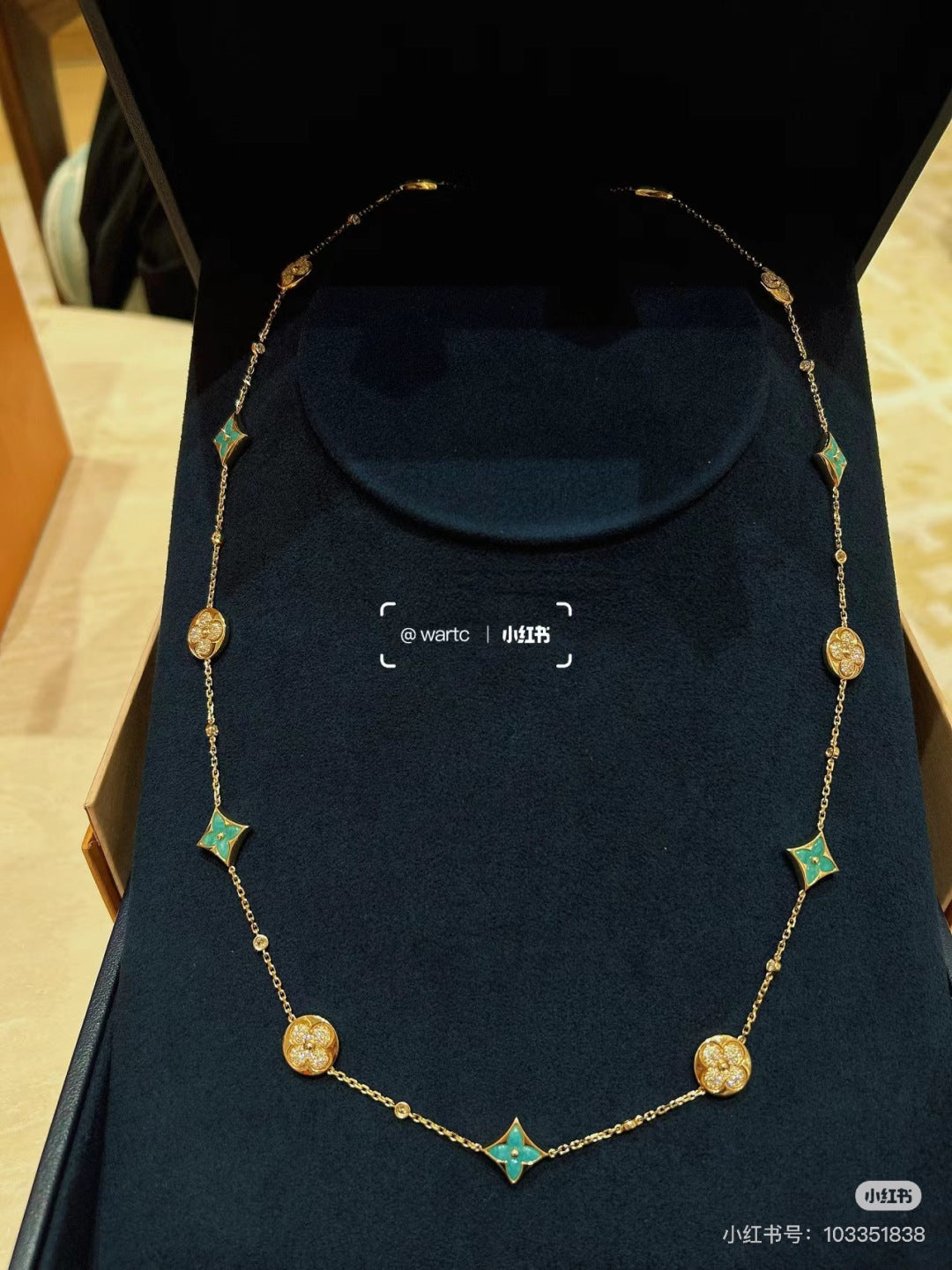 Geometric Emblem Pendant Necklace in Gold-Tone – Design 053 main product view