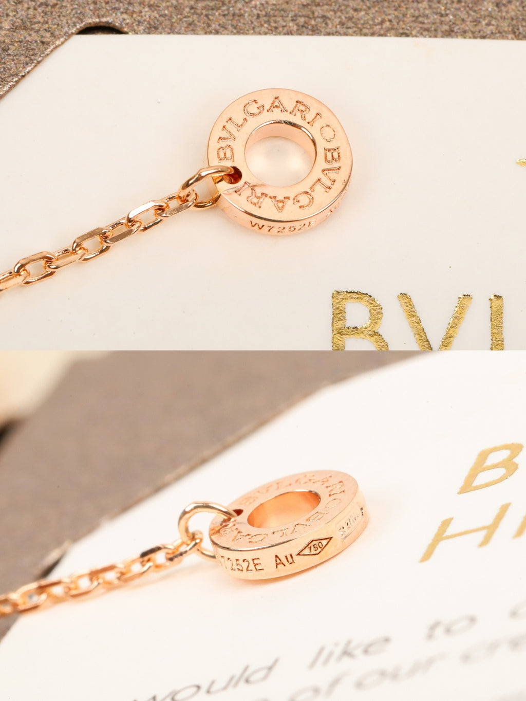 Fan Pendant Necklace in Rose-Gold-Tone front product view