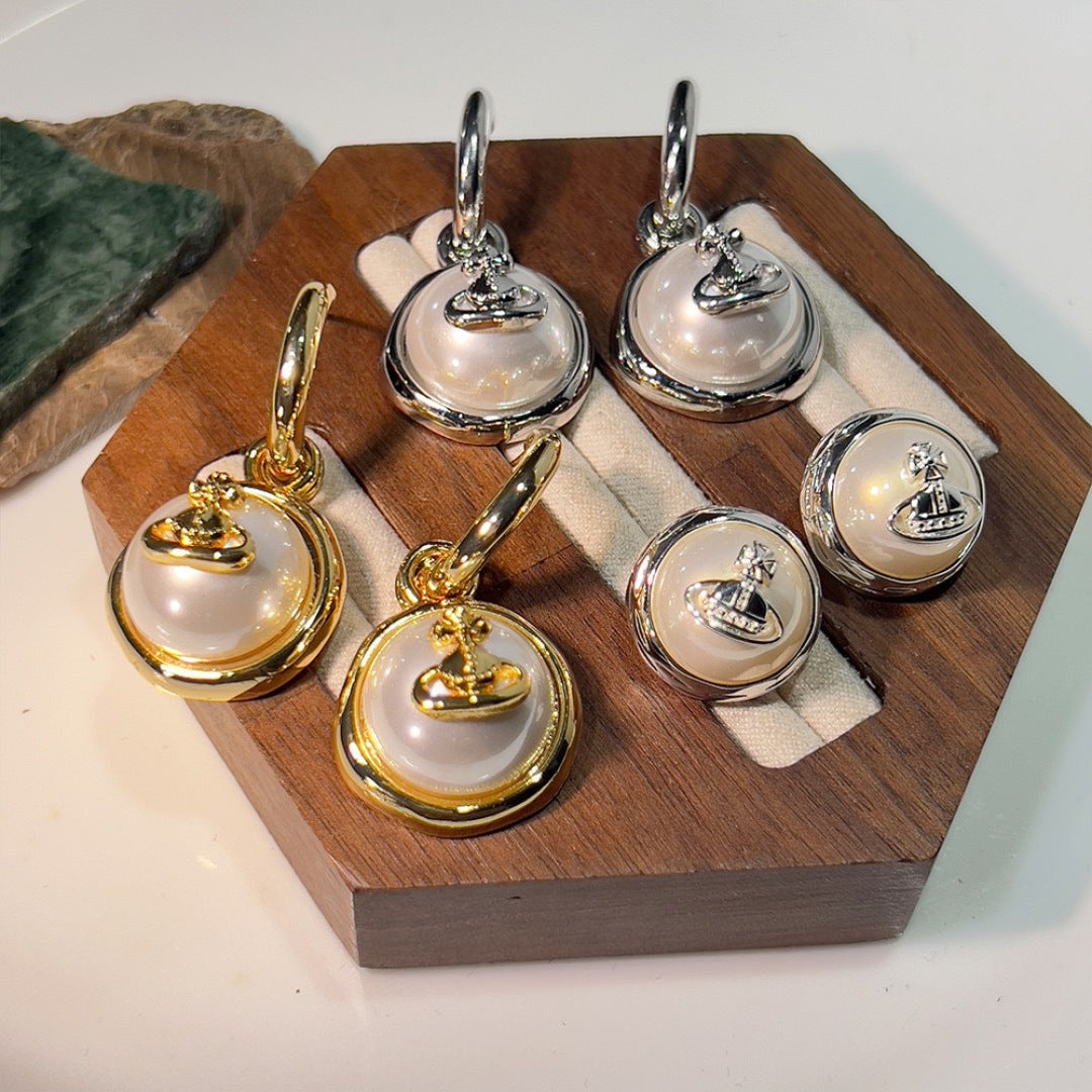 Orb Jewelry Accessory in Polished Metal-Tone – Design 014 main product view