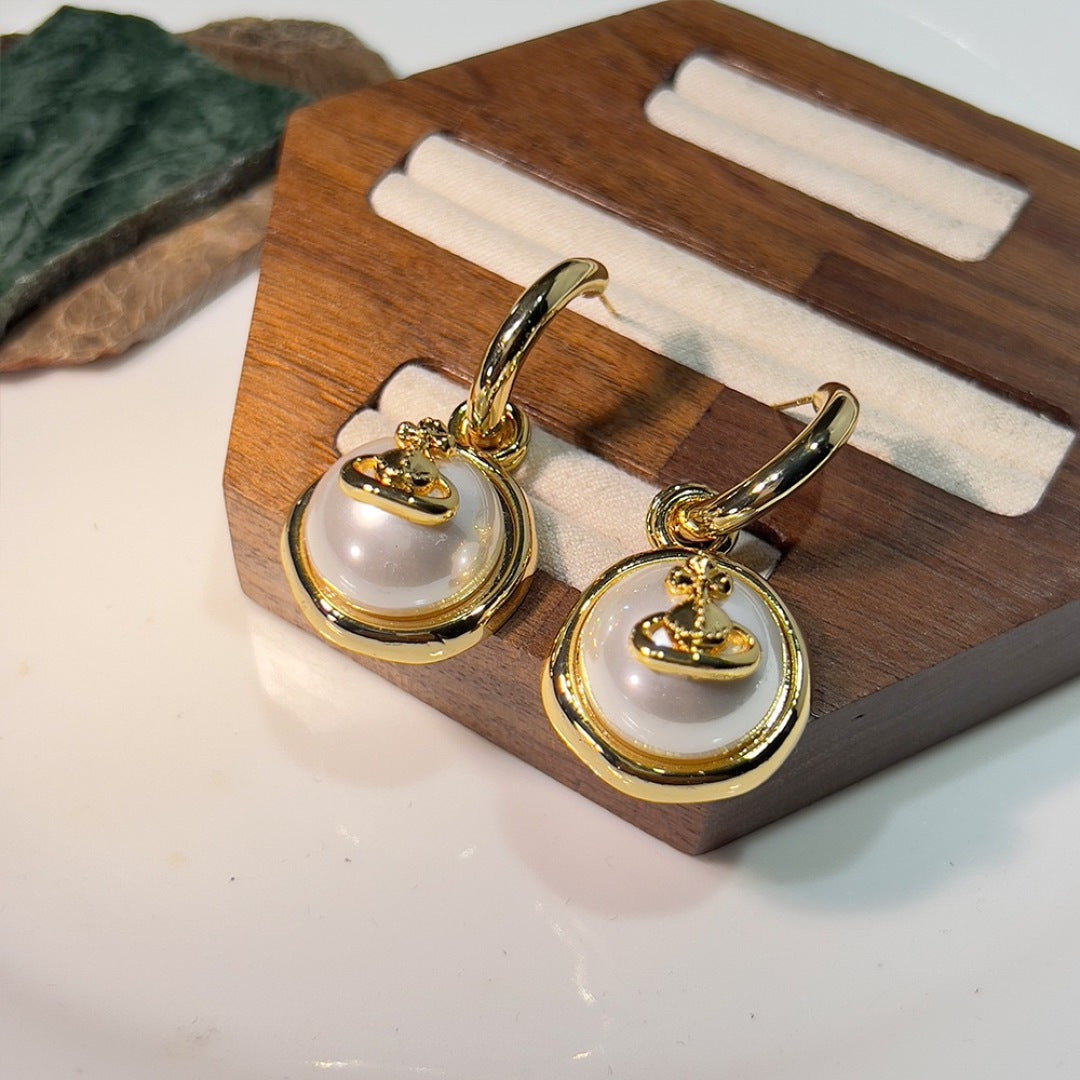 Orb Jewelry Accessory in Polished Metal-Tone – Design 014 front product view