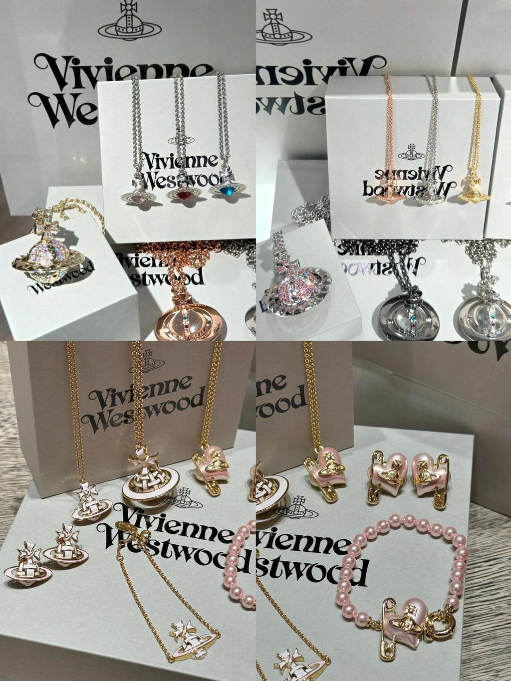 Vivienne Westwood Orb-Inspired Emblem Jewelry Accessory in Polished Metal-Tone – Design 009 front product view