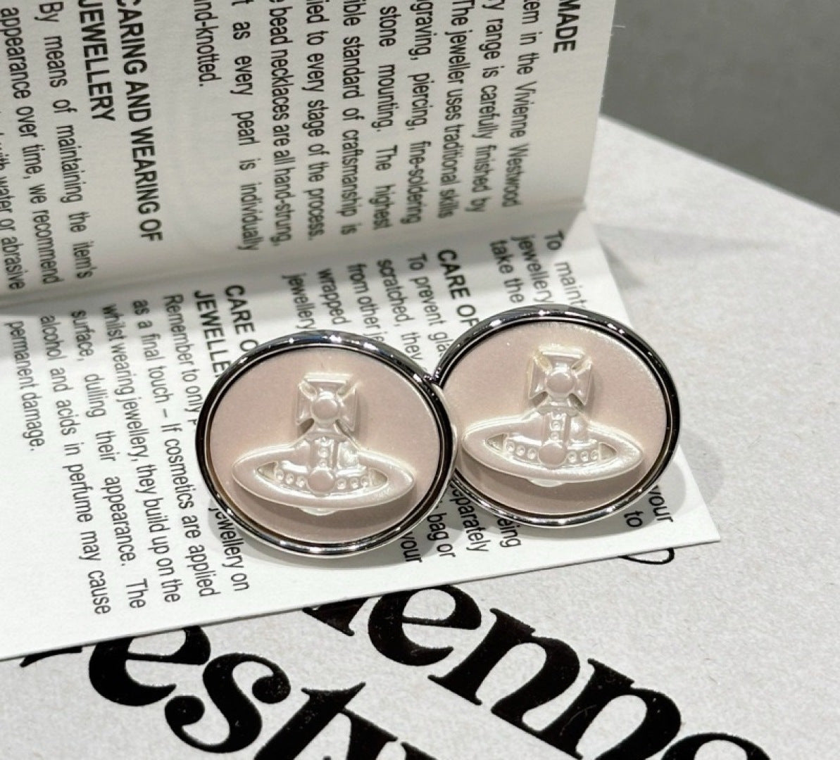 Orb Jewelry Accessory in Polished Metal-Tone – Design 018 front product view