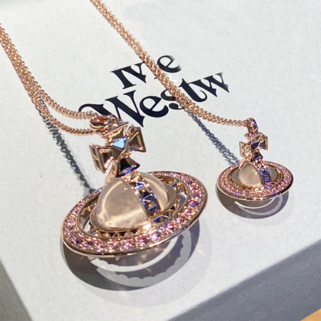 Large Orb Long Pendant Necklace – Large main product view