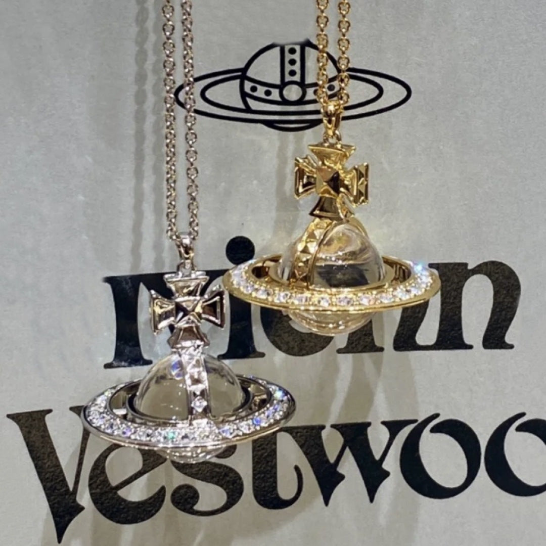 Large Orb Long Pendant Necklace – Large main product view