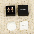 Double-C Emblem Crystal-Accent Statement Earrings – Design 031 main product view