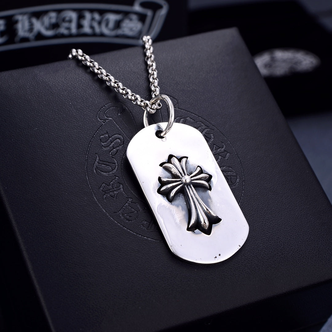 Signature Emblem Jewelry Accessory in Polished Metal-Tone – Design 068 main product view