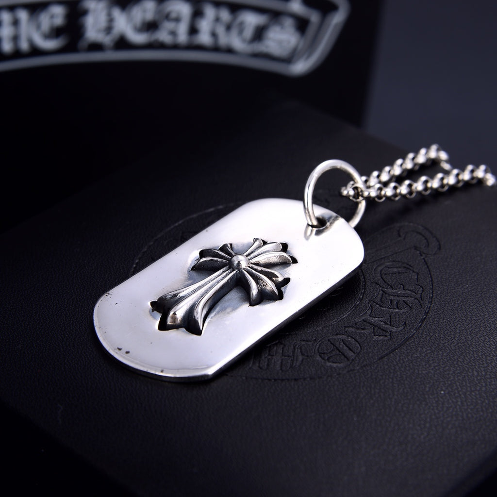 Signature Emblem Jewelry Accessory in Polished Metal-Tone – Design 064 side detail