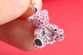 Teddy Bear Collarbone Necklace in Polished Metal-Tone main product view