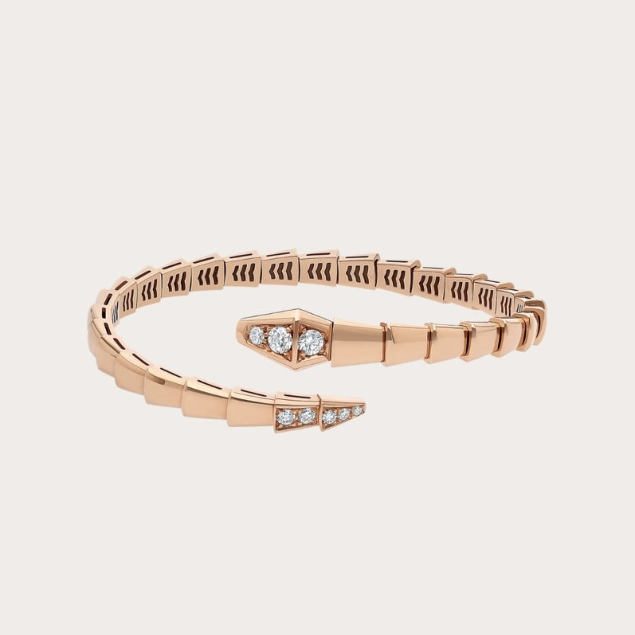 Serpentine Bangle in Rose-Gold-Tone – Rose Gold Detail – Design 003 main product view