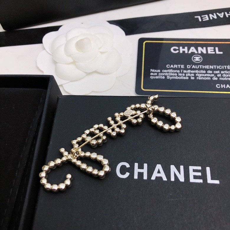 Signature Emblem Brooch in Polished Metal-Tone – Design 036 styled product view