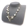 Camellia Pearl-Detail Pendant Necklace – Pearl Detail – Design 005 main product view