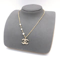 Signature Emblem Pendant Necklace in Polished Metal-Tone – Design 048 main product view