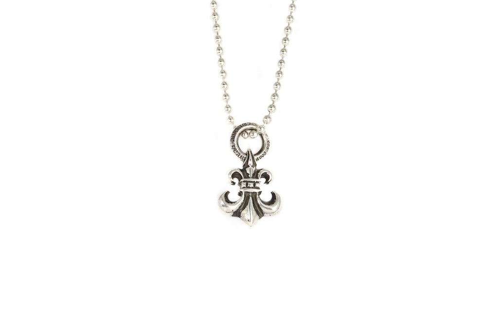 Fleur-de-Lis Pendant in Metal-Tone front product view