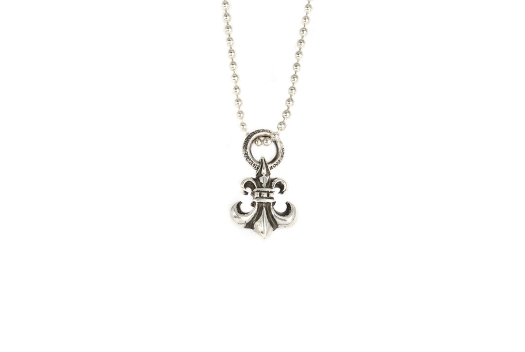 Fleur-de-Lis Pendant in Metal-Tone front product view
