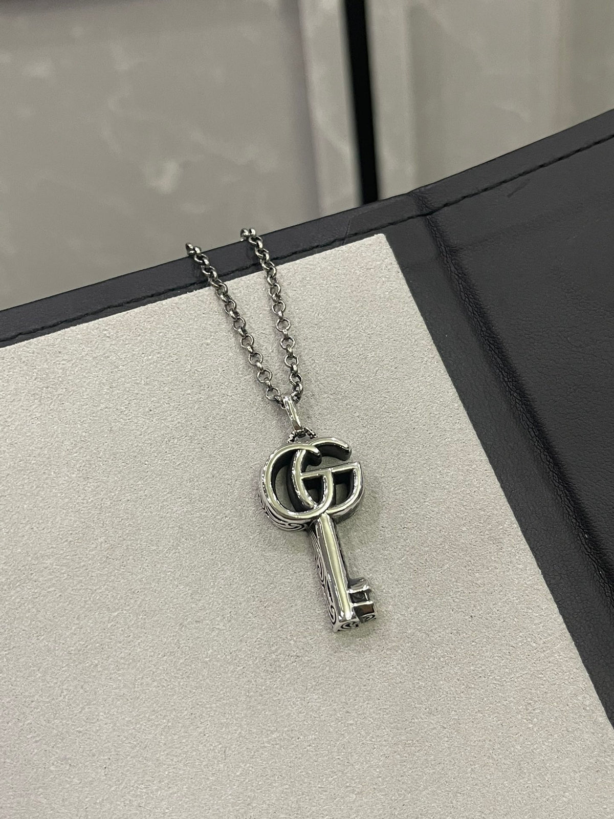 Geometric Emblem Jewelry Accessory in Polished Metal-Tone – Design 018 main product view