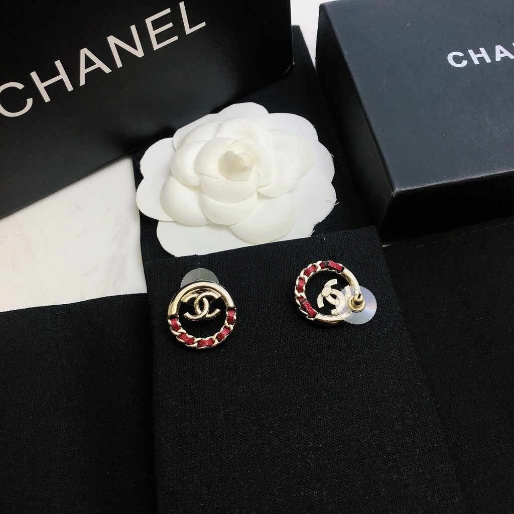 Signature Emblem Statement Earrings in Gold-Tone – Design 016 side detail