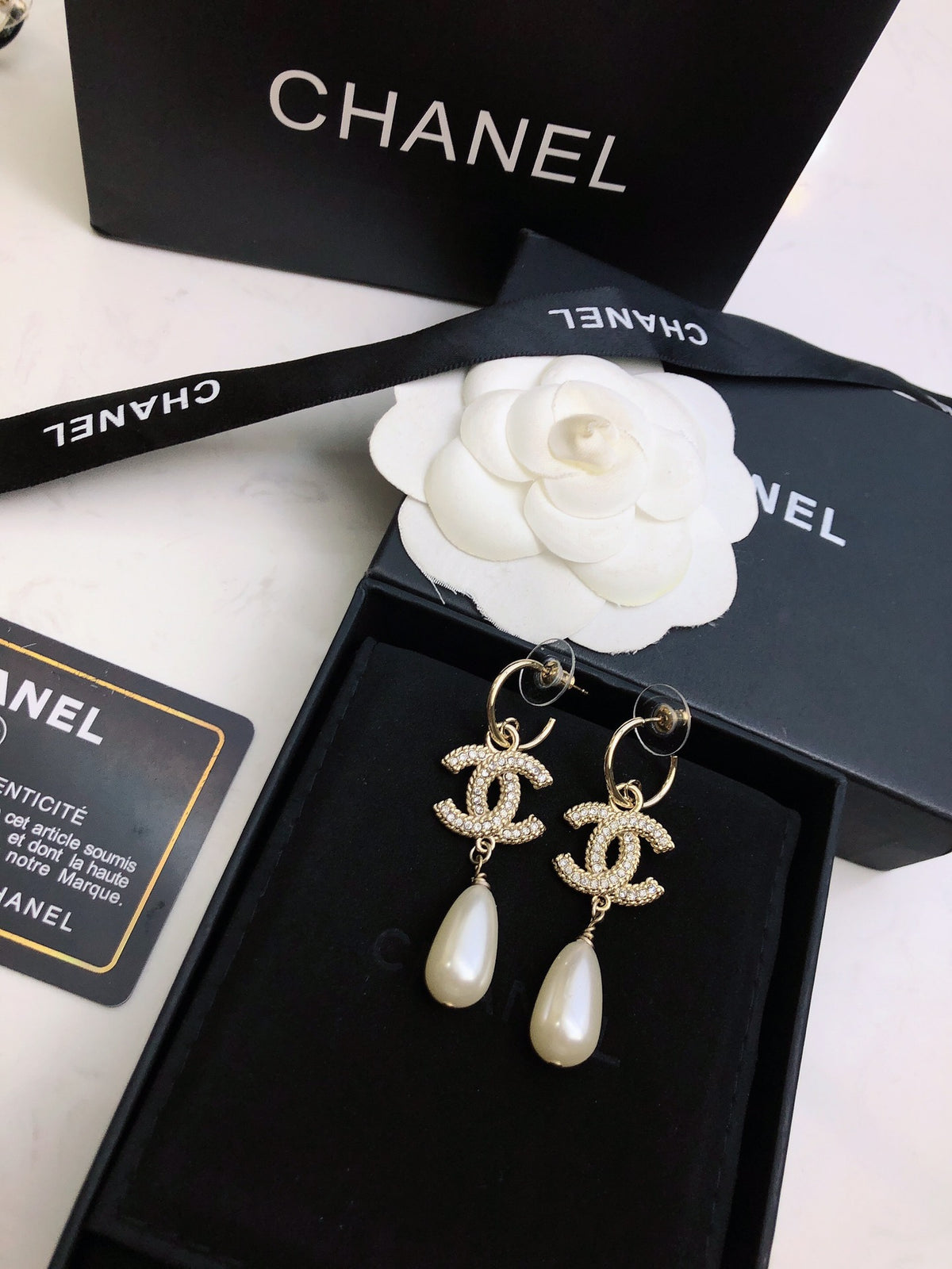 Signature Emblem Stud Earrings in Polished Metal-Tone – Design 109 main product view