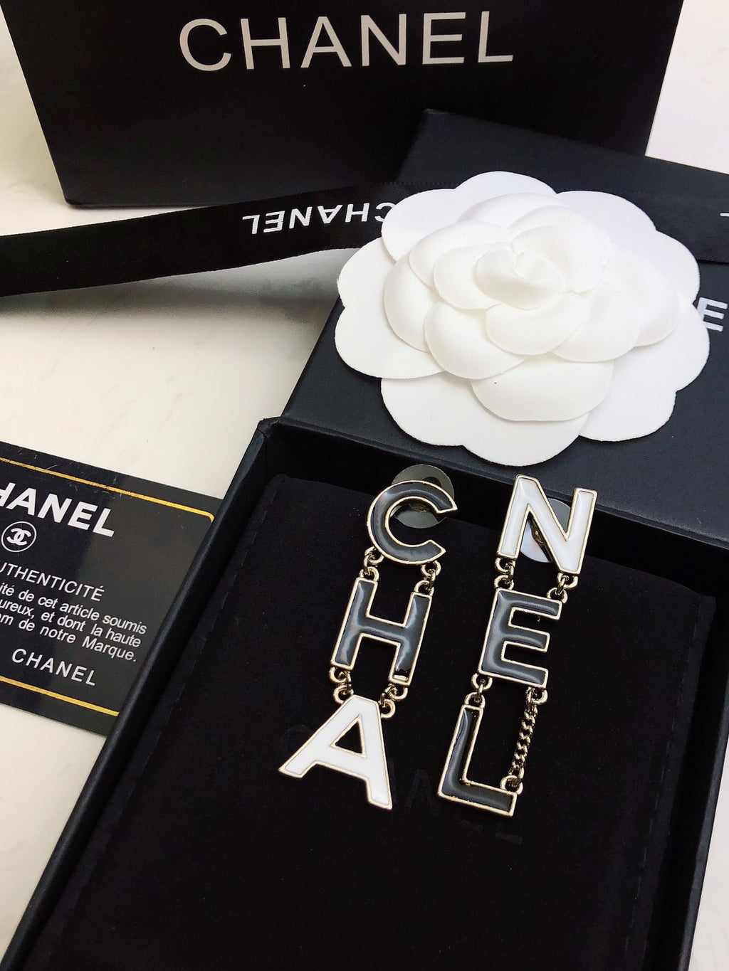 Signature Emblem Statement Earrings in Gold-Tone – Design 015 front product view