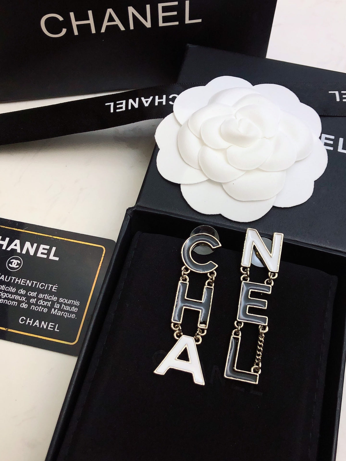 Signature Emblem Statement Earrings in Gold-Tone – Design 015 close-up detail