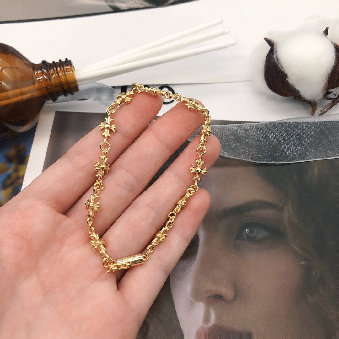 Cross Statement Bracelet in Metal-Tone – Design 16 main product view