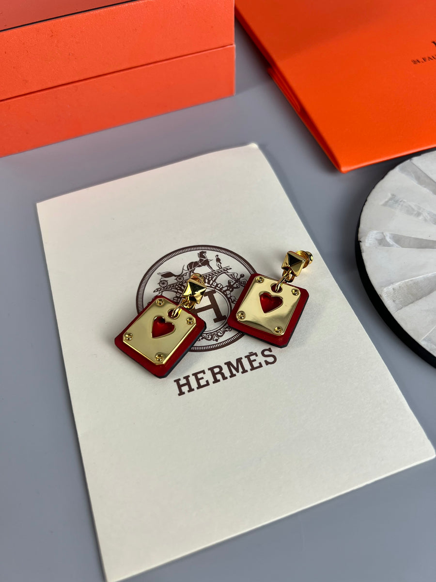 Horse Statement Earrings in Gold-Tone main product view
