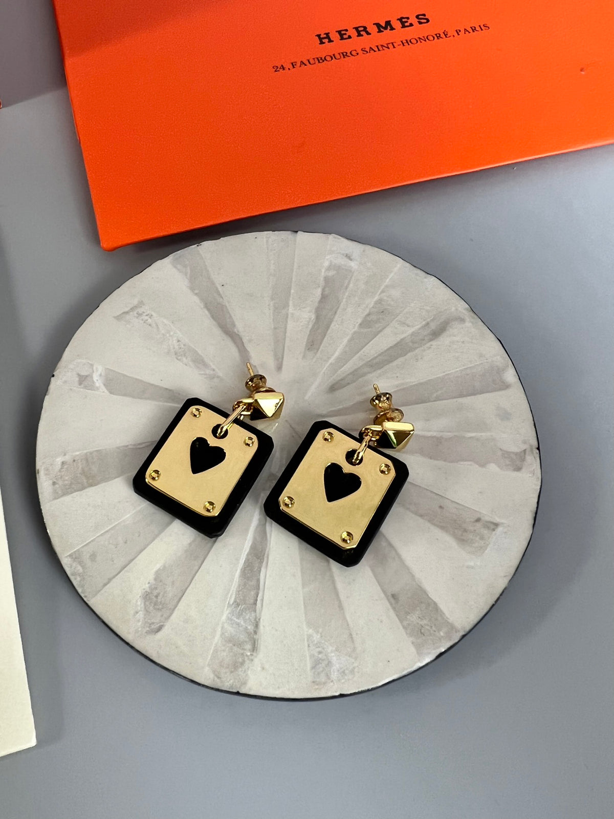 Horse Statement Earrings in Gold-Tone front product view