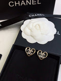 Heart Stud Earrings in Polished Metal-Tone – Heart Detail – Design 002 main product view