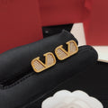 Signature Emblem Crystal-Accent Stud Earrings – Design 03 main product view