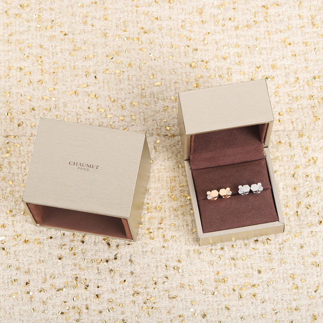 Signature Emblem Crystal-Accent Stud Earrings – Design 027 main product view
