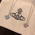Orb Pendant Necklace in Silver-Tone – Silver Detail main product view
