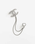 Heart Brooch in Polished Metal-Tone – Heart Detail main product view