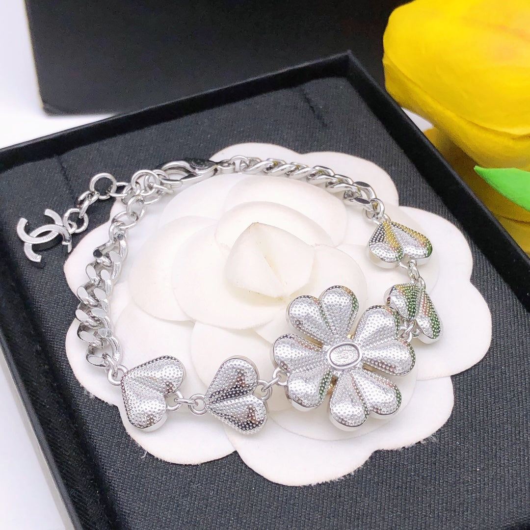 Heart Jewelry Accessory in Silver-Tone front product view