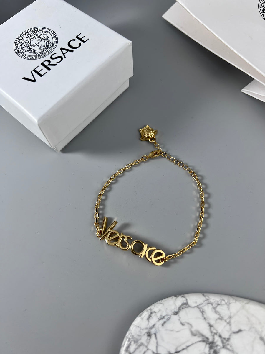 Statement Emblem Statement Bracelet in Polished Metal-Tone – Design 01 main product view