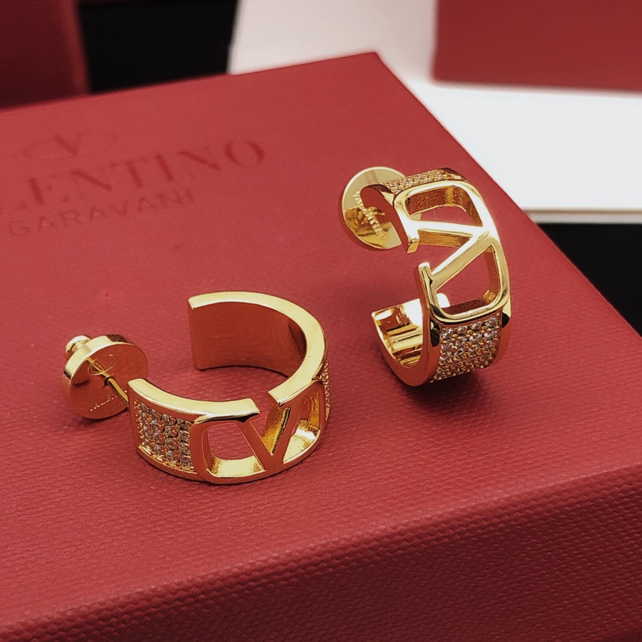 Moon Drop Earrings in Gold-Tone – Design 01 main product view