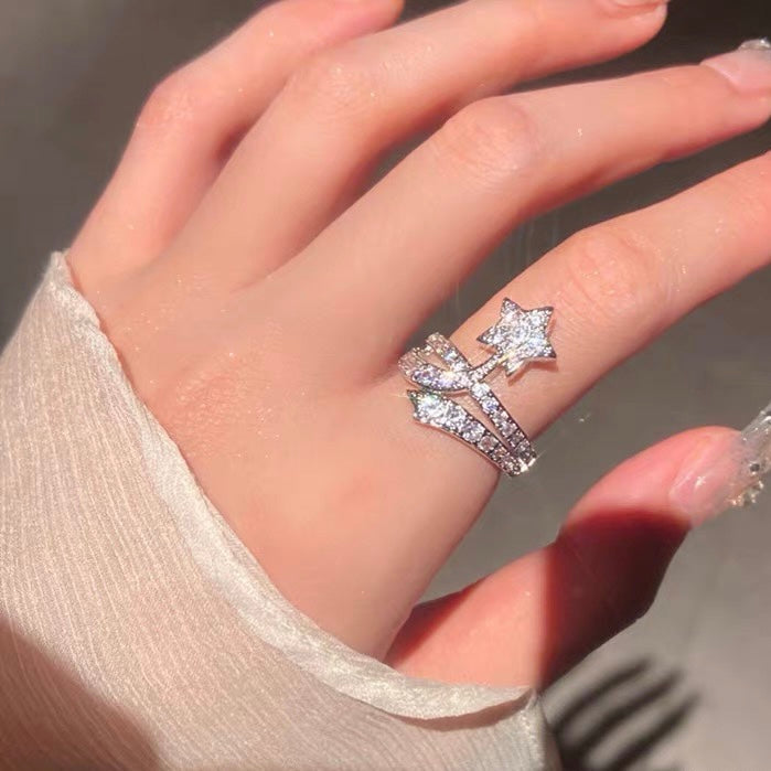 Signature Emblem Statement Ring in Gold-Tone – Design 001 styled product view