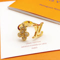 Floral Statement Ring in Gold-Tone – Design 002 main product view