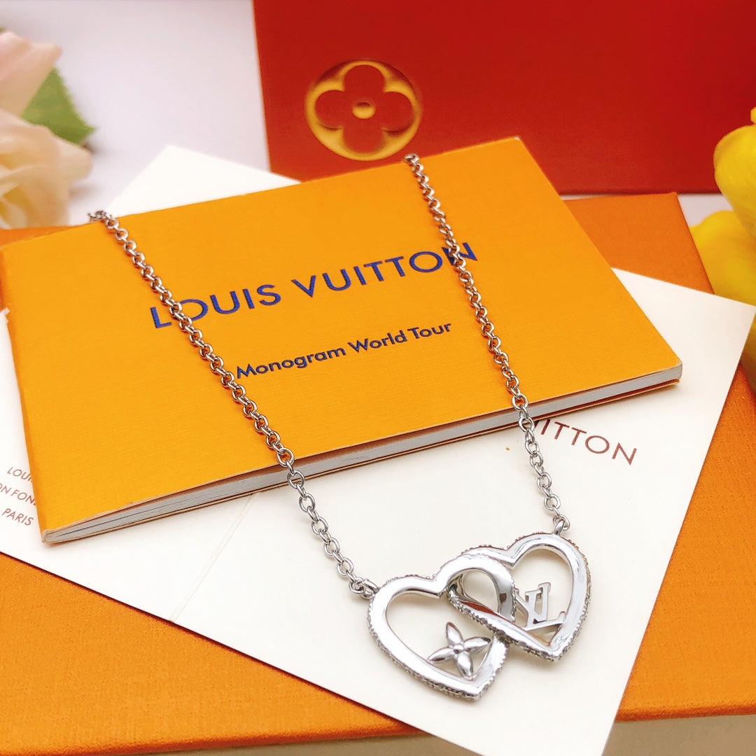 Heart Pendant Necklace in Gold-Tone – Design 005 main product view