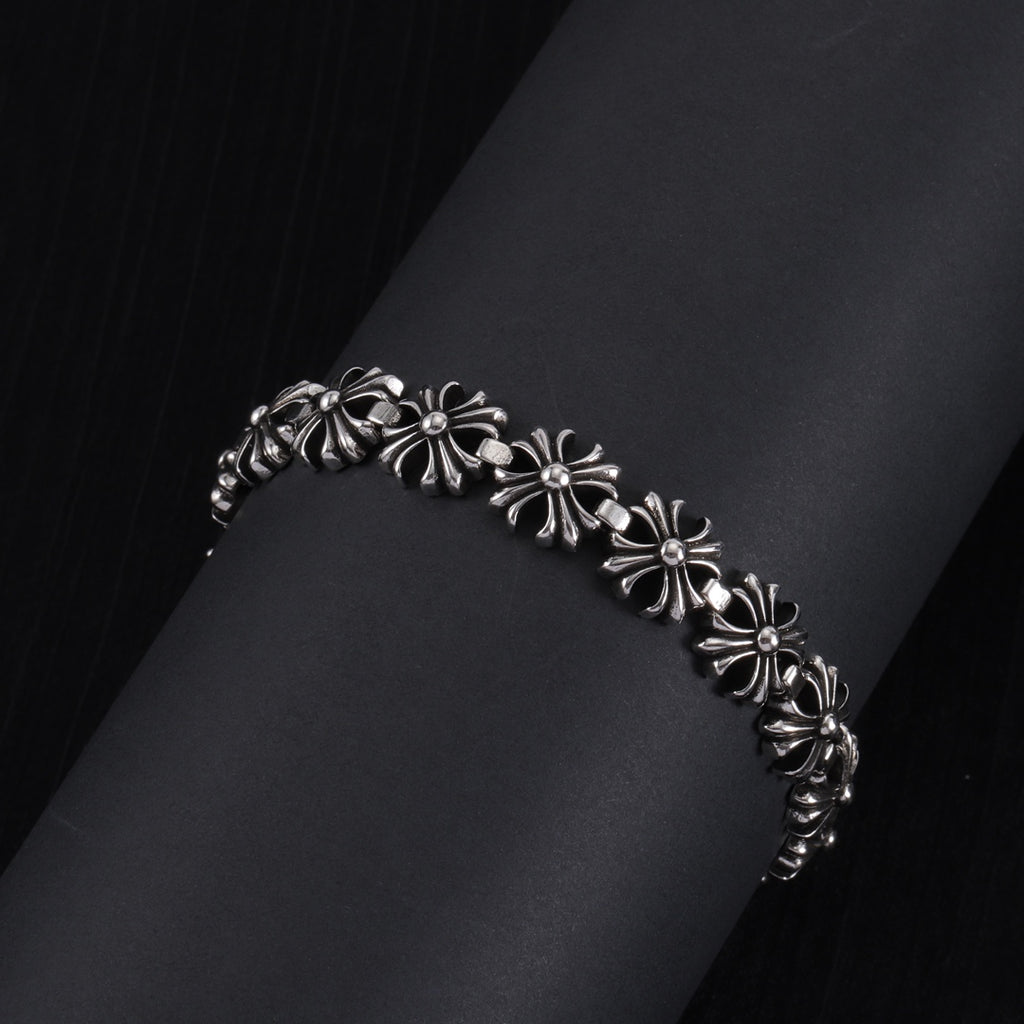 Gothic Emblem Statement Bracelet in Metal-Tone – Design 02 main product view