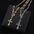 Gothic Emblem Pendant Necklace in Metal-Tone – Design 42 main product view