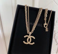 Signature Emblem Pendant Necklace in Polished Metal-Tone – Design 073 main product view