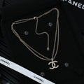 Signature Emblem Pendant Necklace in Polished Metal-Tone – Design 074 main product view