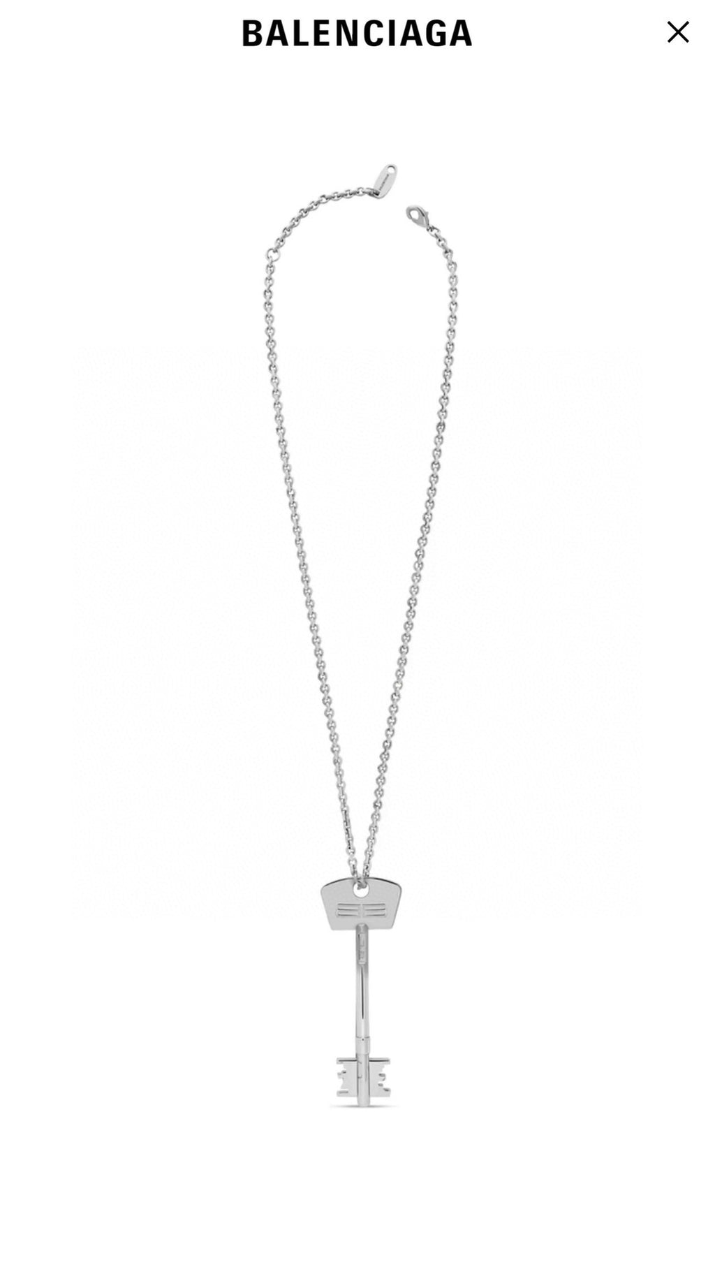 Geometric Emblem Pendant Necklace in Polished Metal-Tone – Design 086 main product view