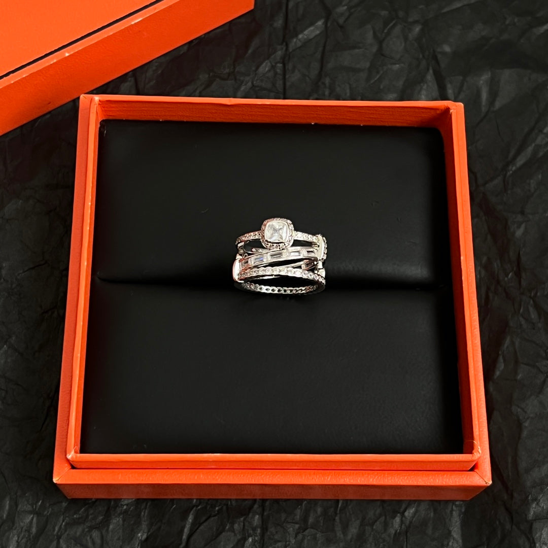 Horse Statement Ring in Polished Metal-Tone – Design 004 main product view