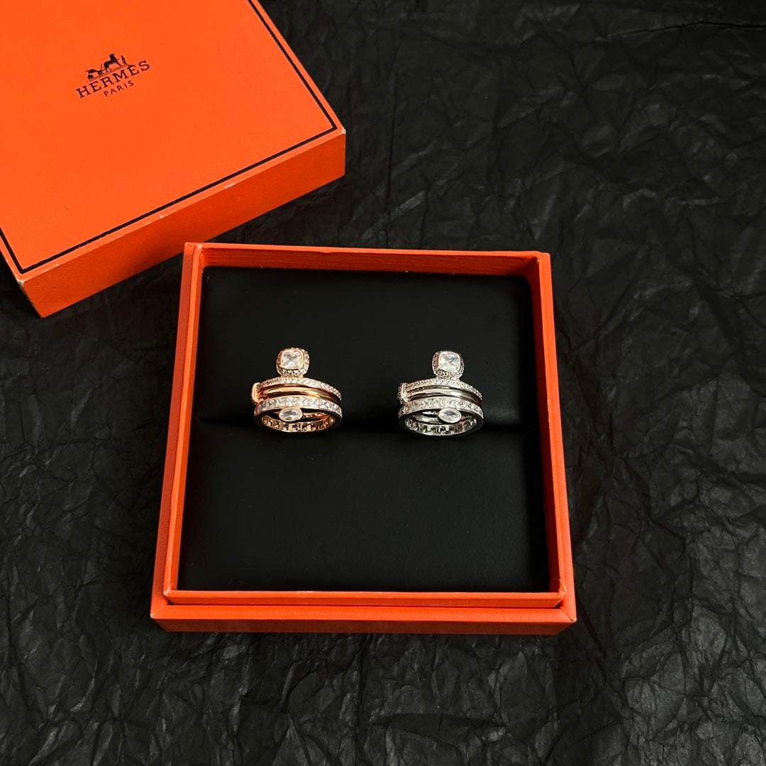 Horse Statement Ring in Polished Metal-Tone – Design 005 styled product view