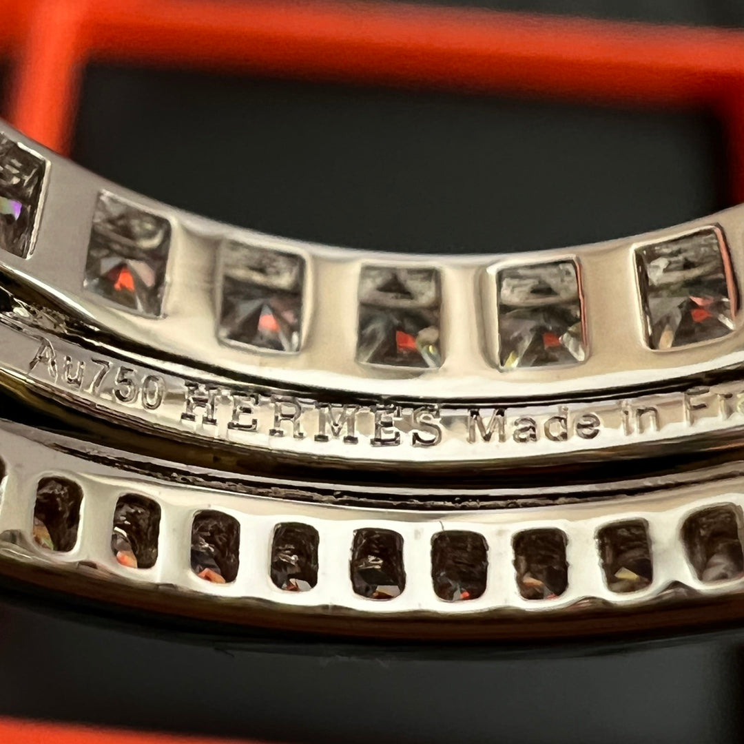 Signature Emblem Statement Ring in Polished Metal-Tone – Design 026 detail view