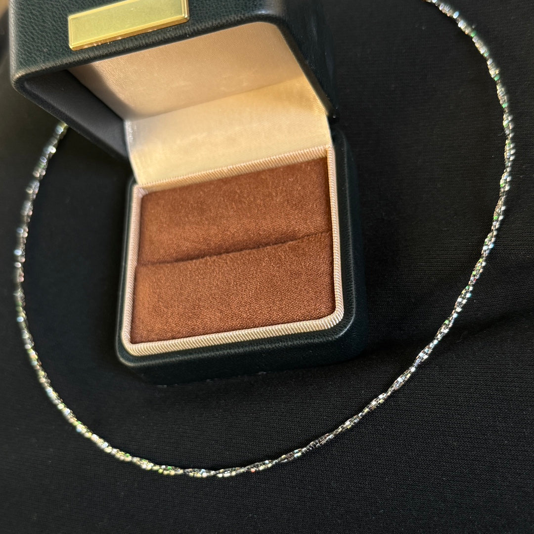 Signature Emblem Pendant Necklace in Gold-Tone – Red Detail styled product view