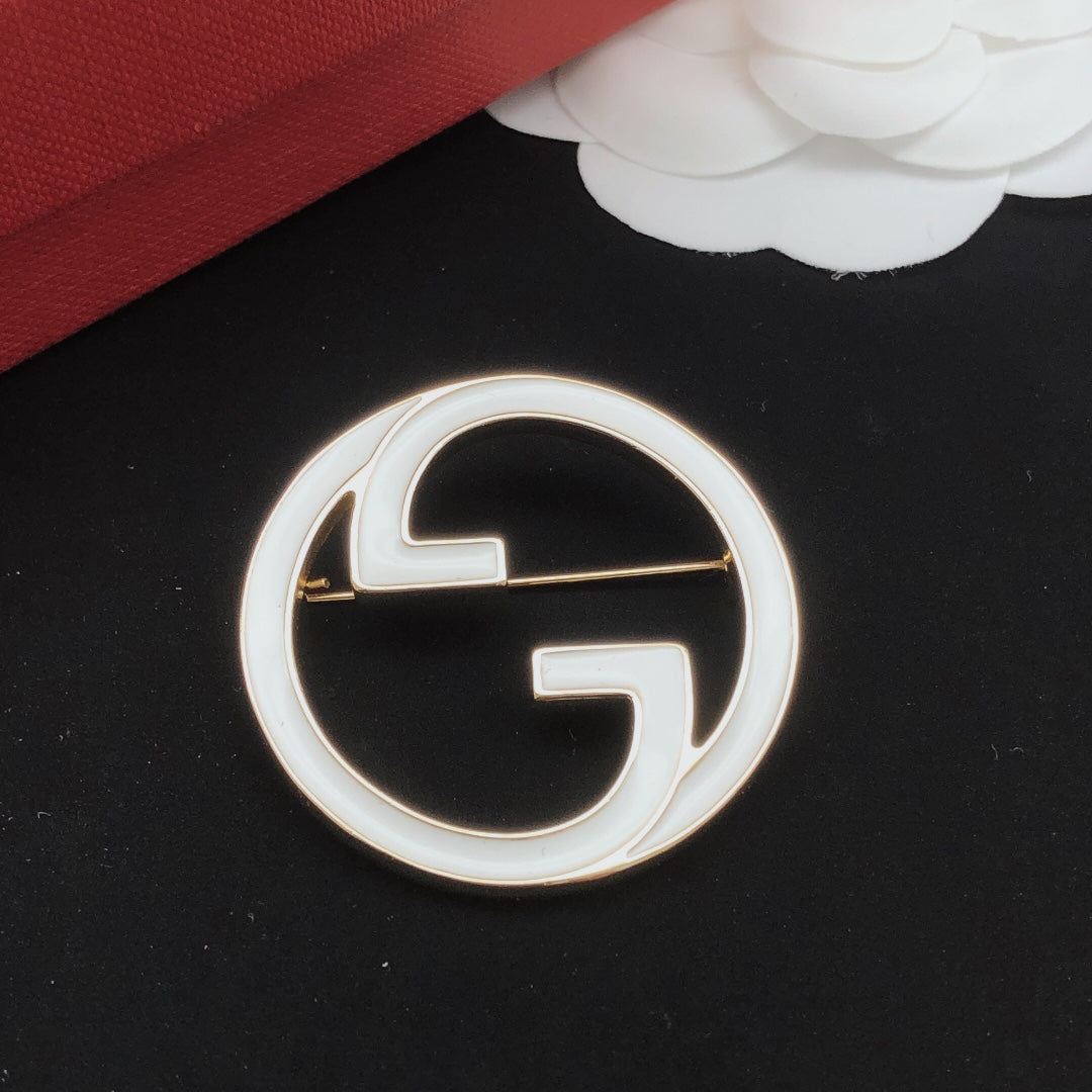 Geometric Emblem Jewelry Accessory in Gold-Tone – Design 007 styled product view
